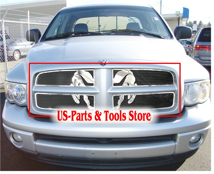 02-05 Dodge Ram Symbolic Mesh Grill Black/Chrome